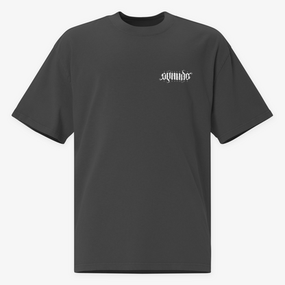 GetNude Ambigram Box Fit T-Shirt | Charcoal